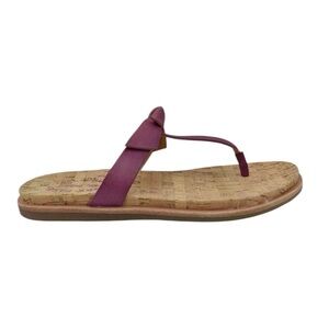 Korkease Blake T strap purple mauve leather thong shoe size 9